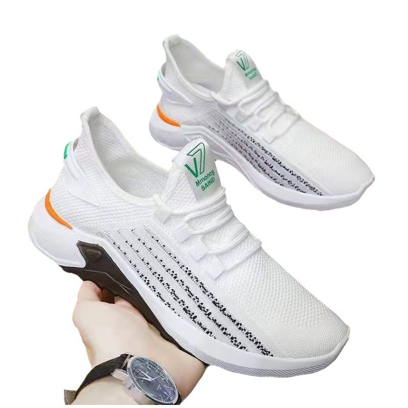 Men's Breathable Mesh Woven Casual Shoes