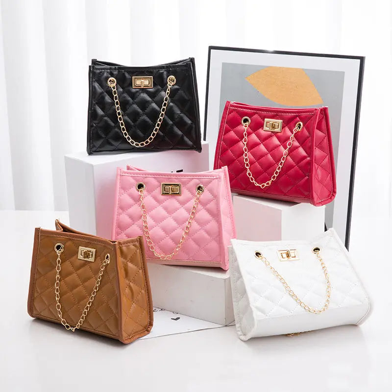 Mini Chain Shoulder Bags Rhombus Sewing Small Square Bags For Women Dujana147