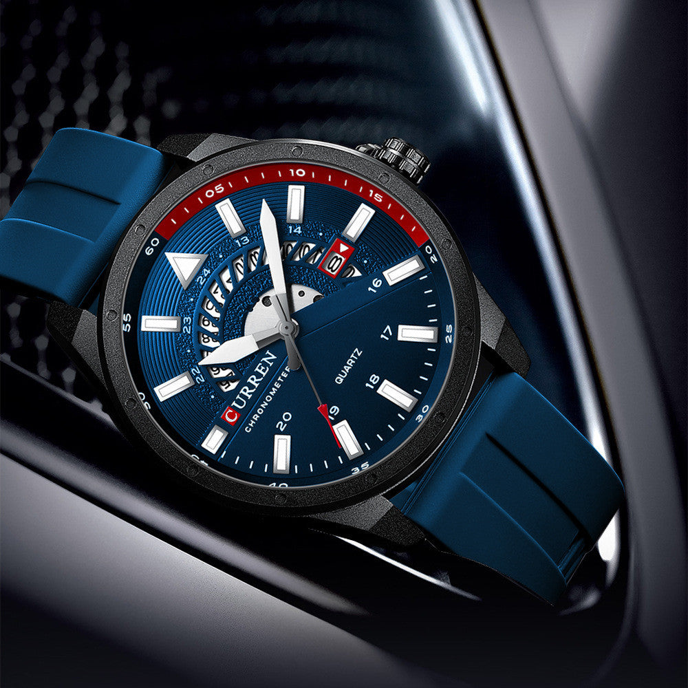 Men's Fashion Casual Tape Quartz Watch Dujana147