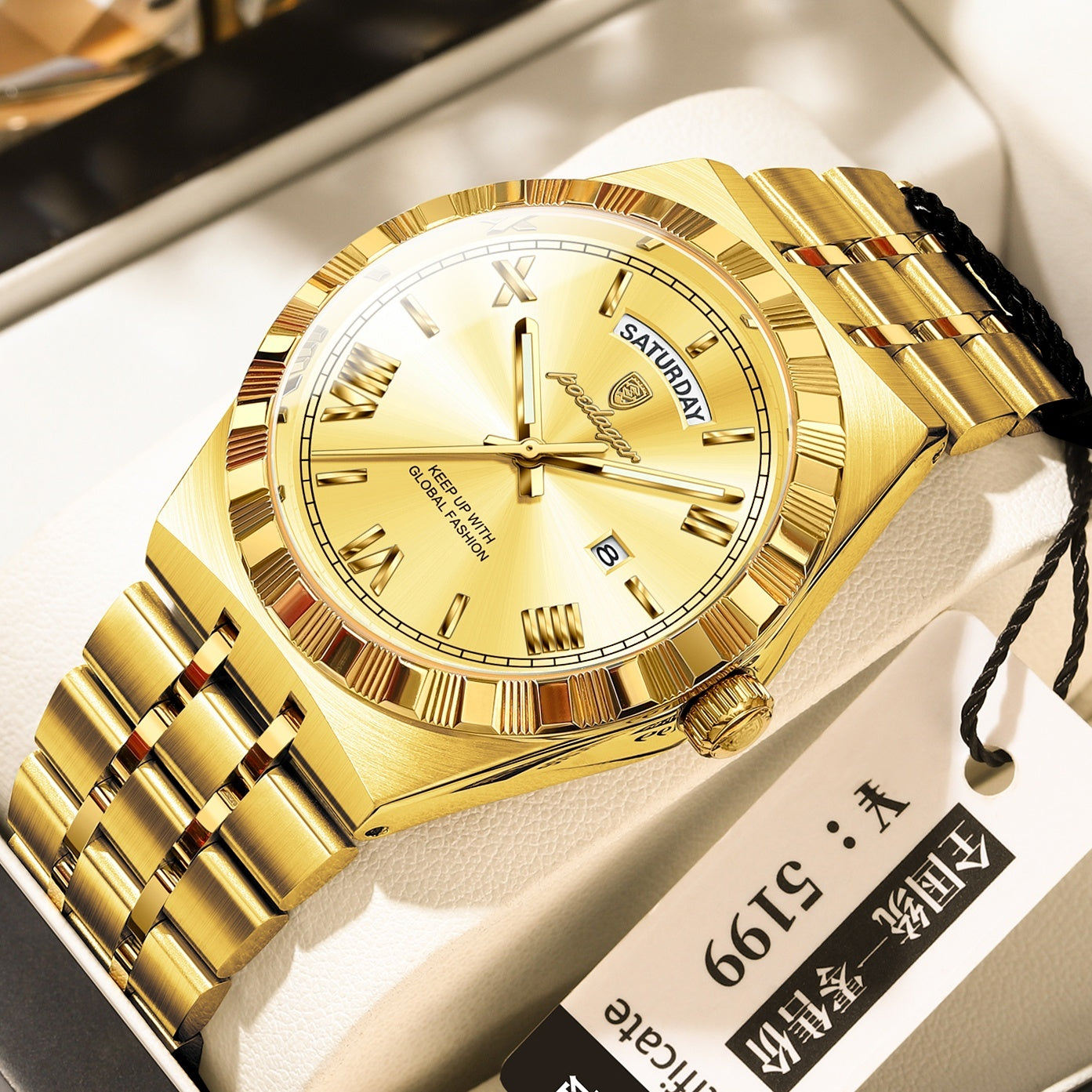 Trendy Men's Night Light Waterproof Watch Dujana147