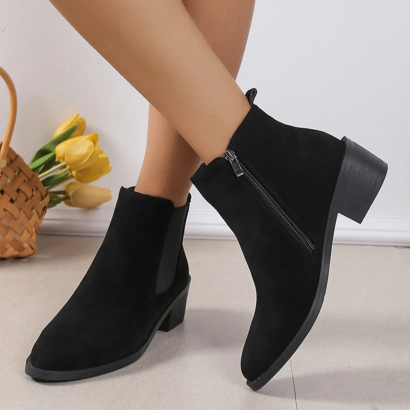 Plus Size Women's Women's Casual Boots Solid Color Wedge Snow Boots