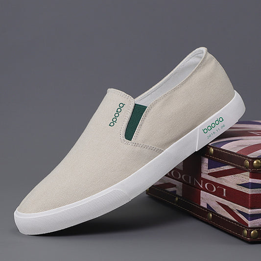 Men's Slip-on Canvas Shoes Classic All-match Soft Board Shoes
