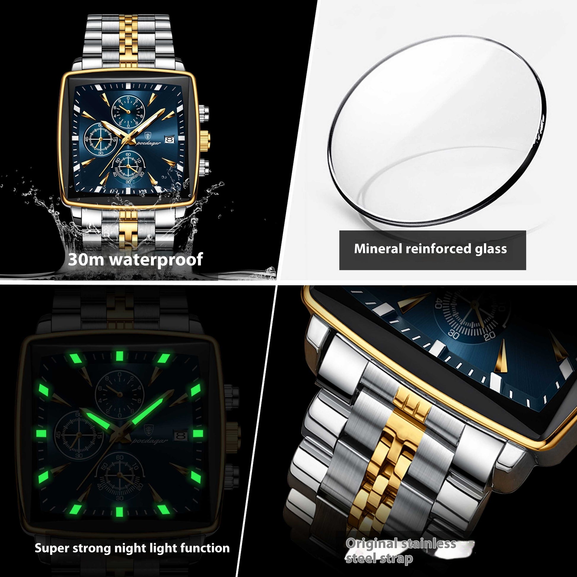 Men's Multi-functional Business Waterproof Fashion Watch Dujana147