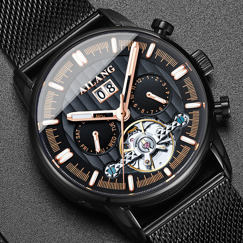 Tourbillon Multi-function Automatic Mechanical Men's Watch Dujana147