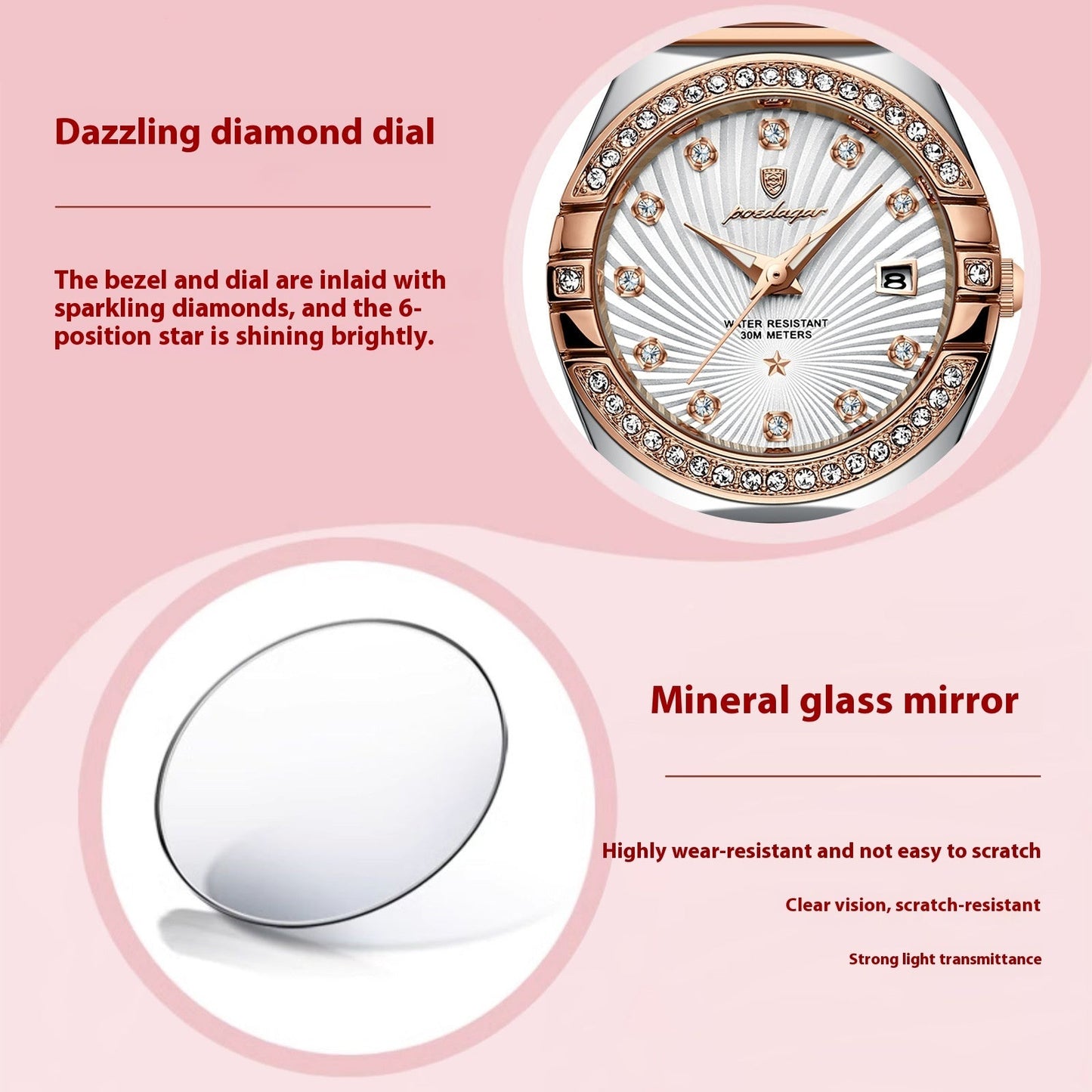 Women's Waterproof Luminous Ultra-thin Watch Dujana147