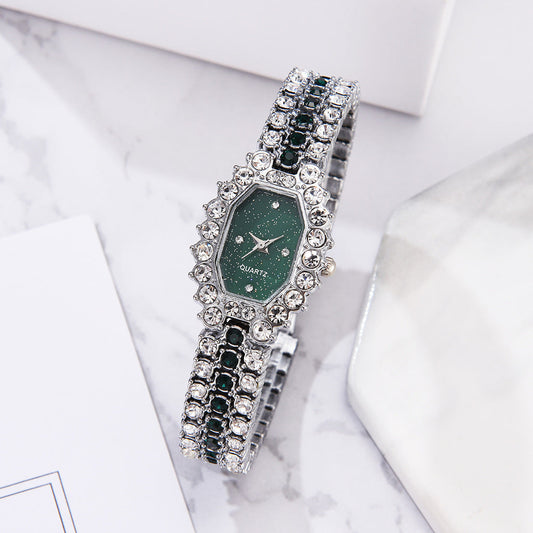 New Ladies Watch Diamond Starry Emerald Fashion Dujana147
