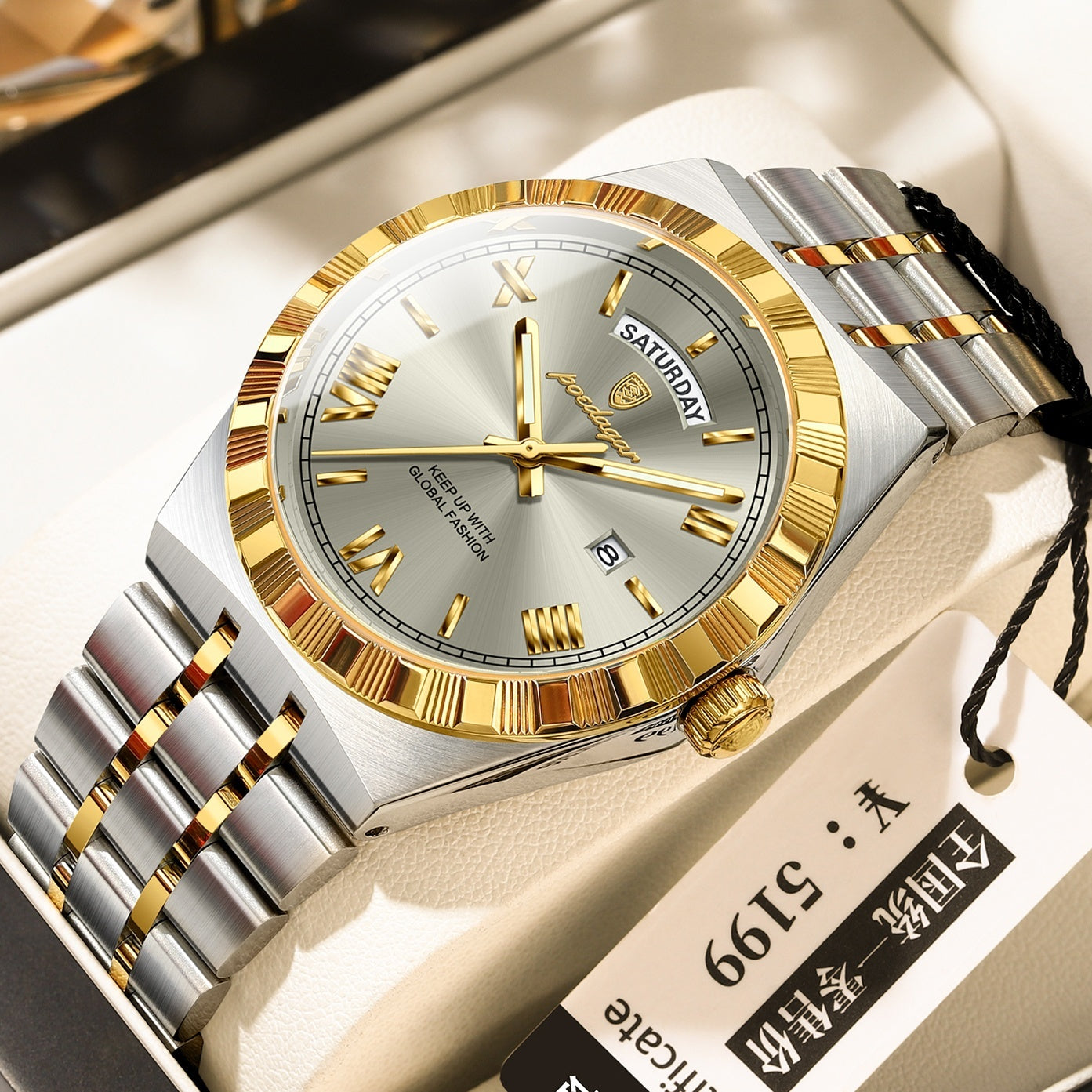 Trendy Men's Night Light Waterproof Watch Dujana147