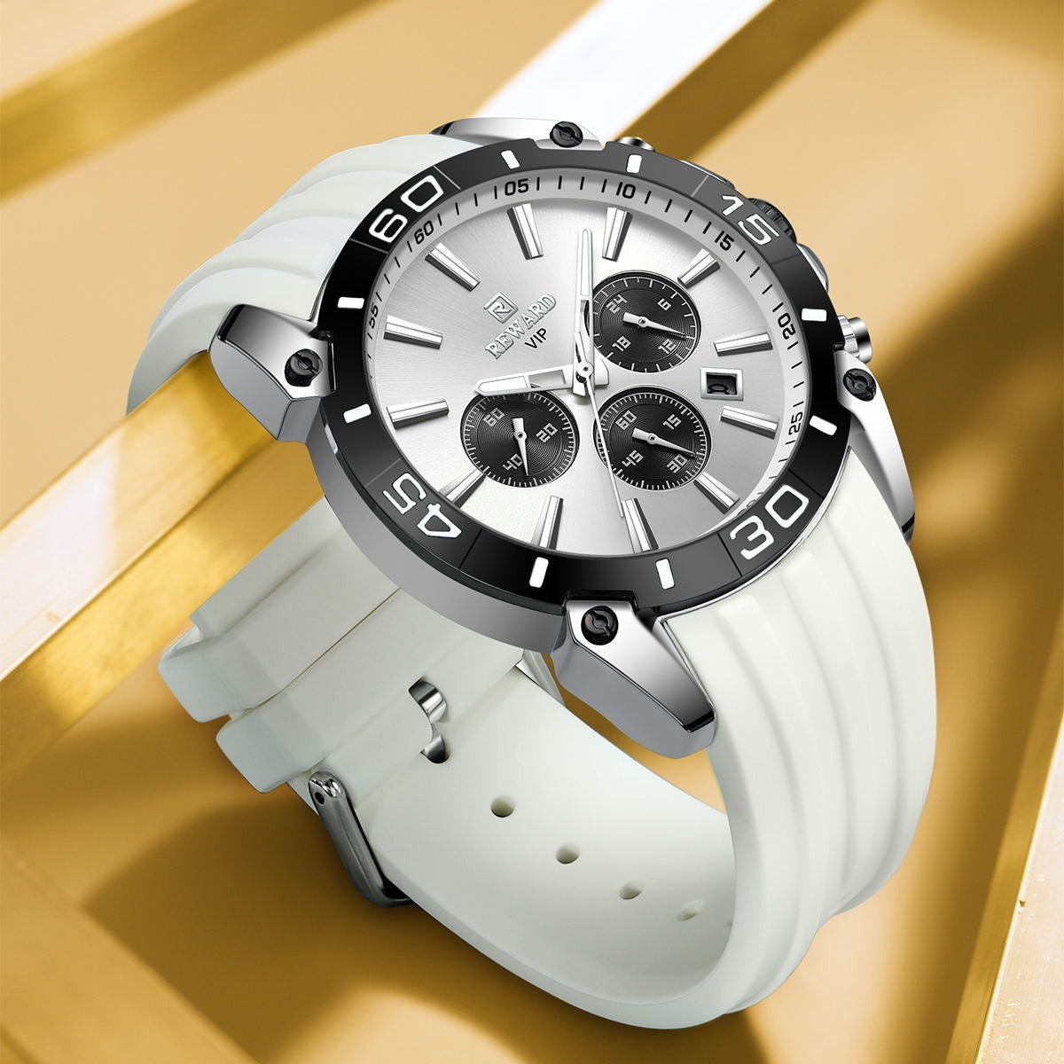 New Men's Quartz Multifunction Three Eyes And Six Needles Chronographe Dujana147