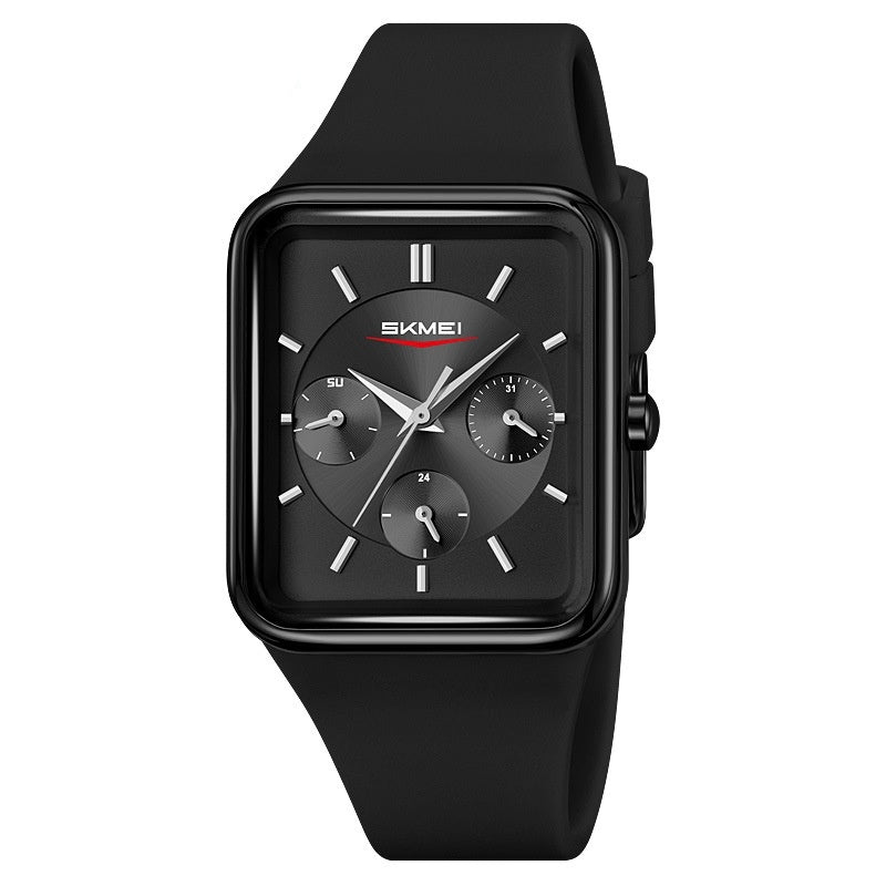 Multi Functional Square Silicone Waterproof Watch For Girls Dujana147