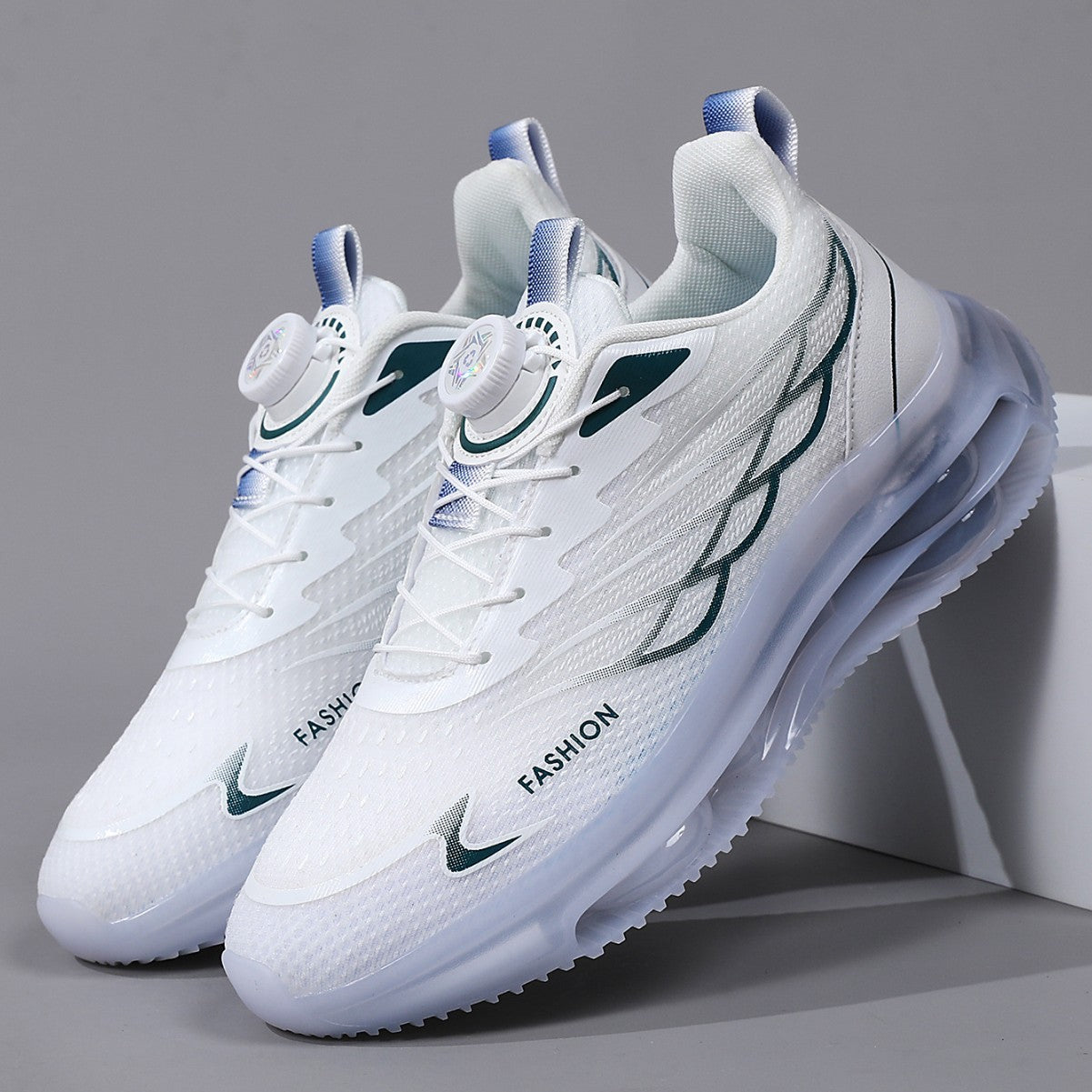 Rotating Button Youth Sports Running Casual Shoes