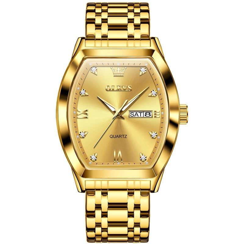 Quartz Barrel-shaped Business Authentic Men's Watch Dujana147