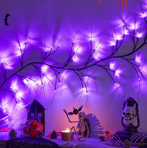 Halloween Decoration Rattan Lamp LED Artificial Tree Lights Dujana147