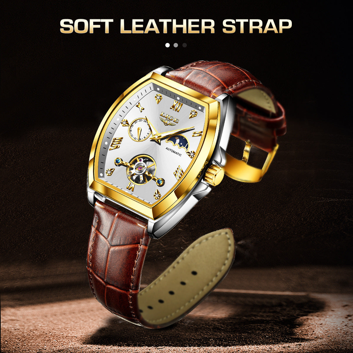 Men's Tourbillon Mechanical Watch Multifunctional Waterproof Dujana147