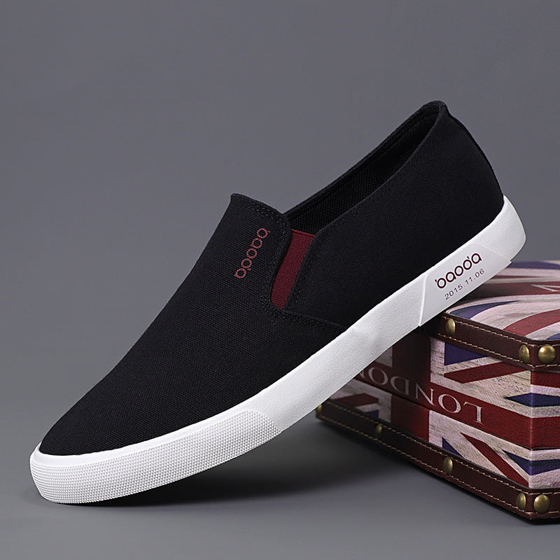 Men's Slip-on Canvas Shoes Classic All-match Soft Board Shoes