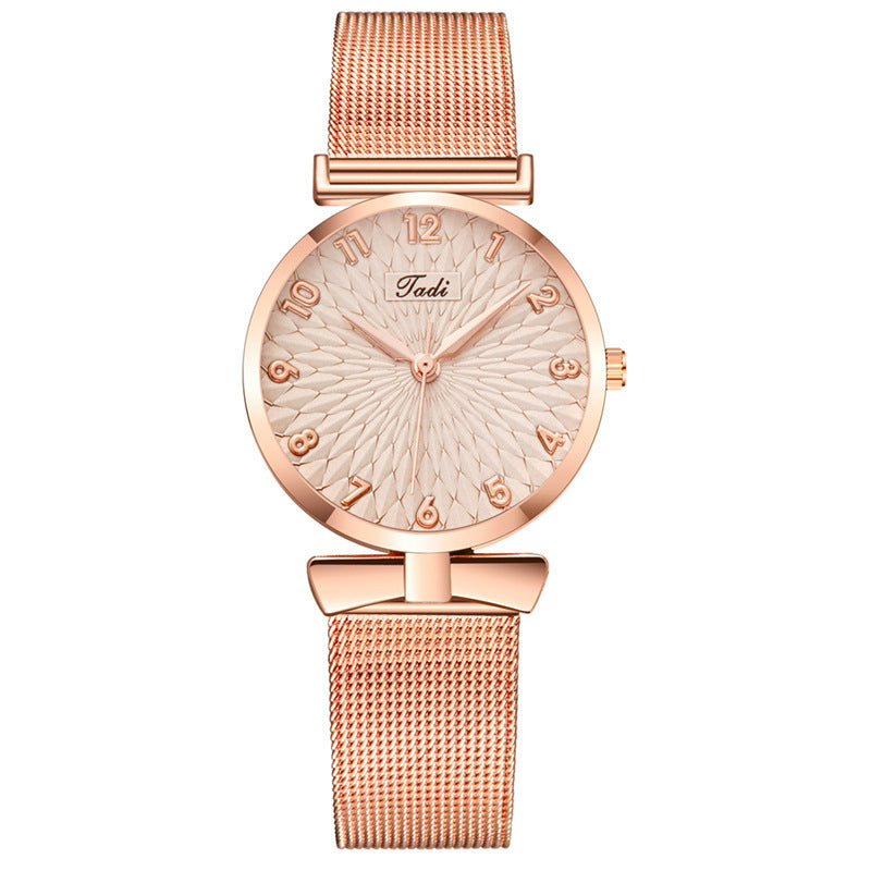 Personality Bowknot Fashion Digital Sunflower Watch Women Dujana147