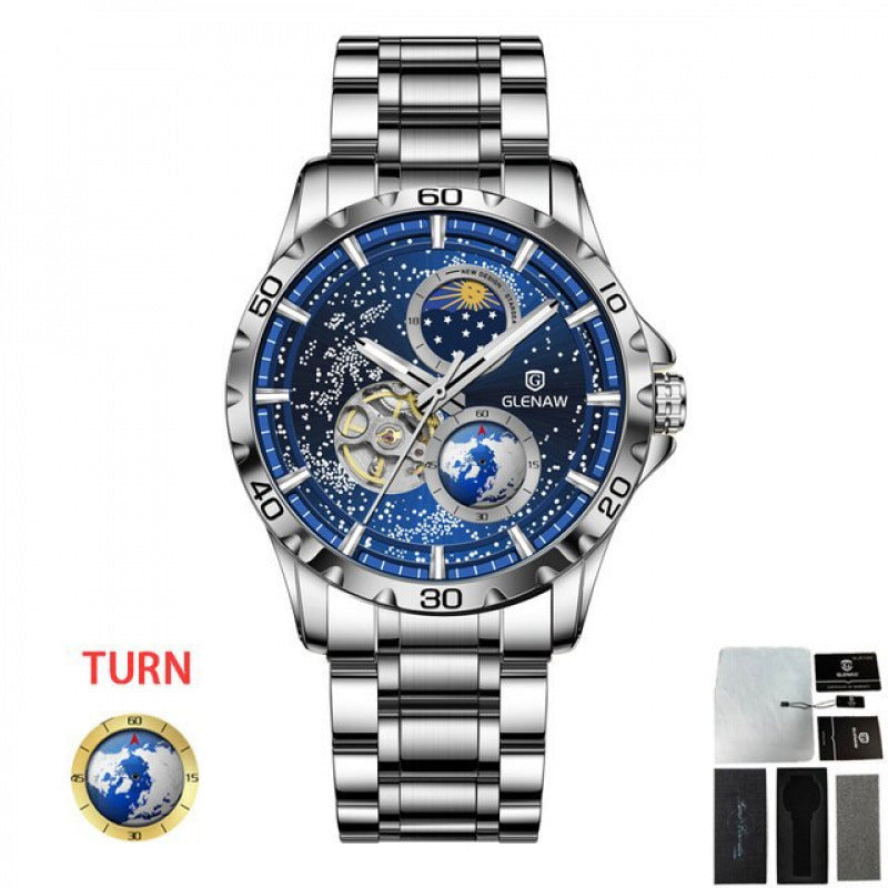 Men's Simple Stainless Steel Quartz Watch Dujana147