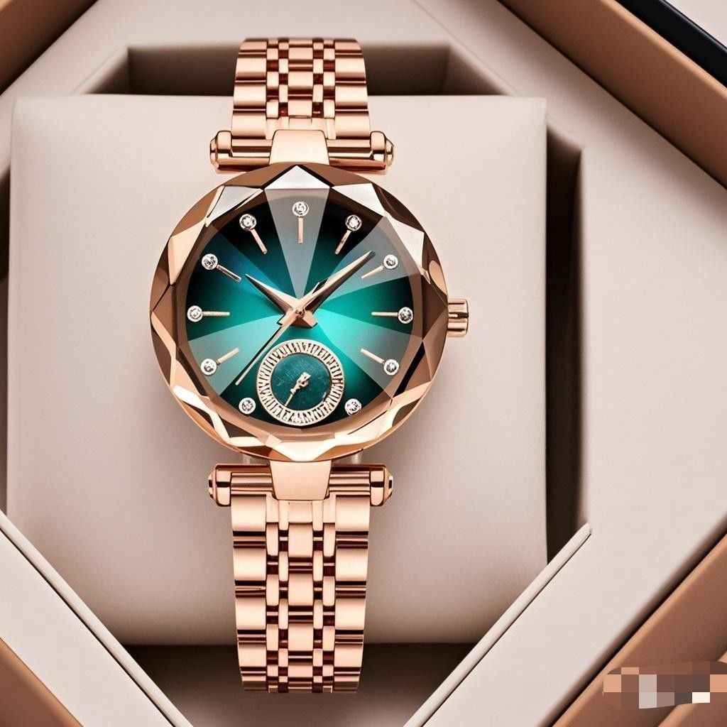 Women's Casual Simple Quartz Watch With Diamond Dujana147