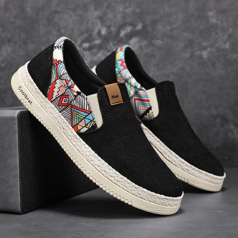 Men's Casual Versatile Ethnic Style Canvas Shoes