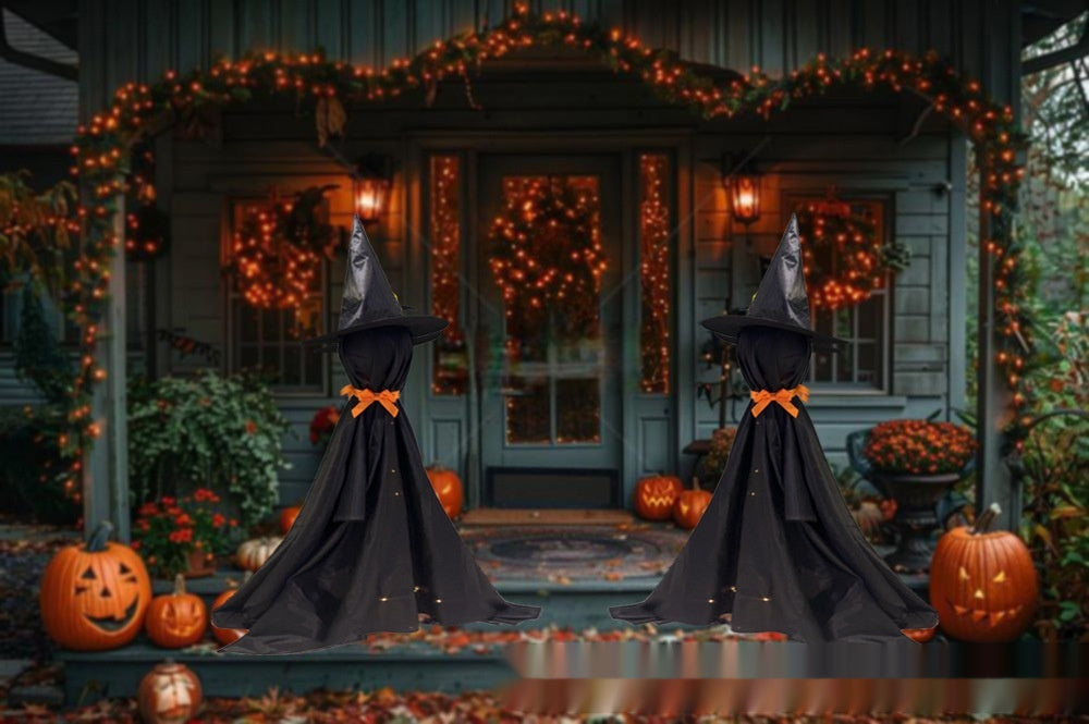 LED Luminous Black Ghost With Bowknot Decoration Dujana147