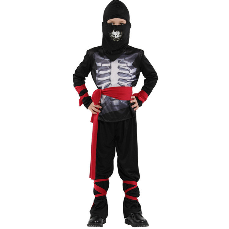 Halloween Children's Little Boy Costume Carnival Costumes Magic Play B- 0192 Skull Dujana147