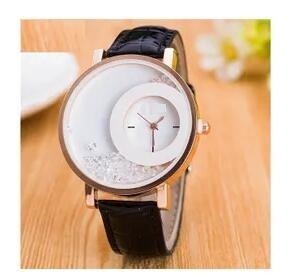 Amazon Explosion Brand, Europe And America Hot Fashion Quartz Watches 489 Full Drilling Quicksand Female Watches Female Dujana147