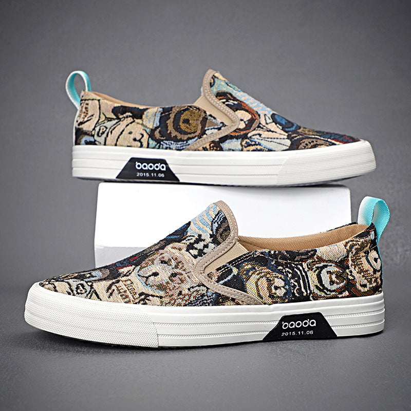 Breathable Trendy Shoes Slip-on Lazy Classic Versatile Sneakers