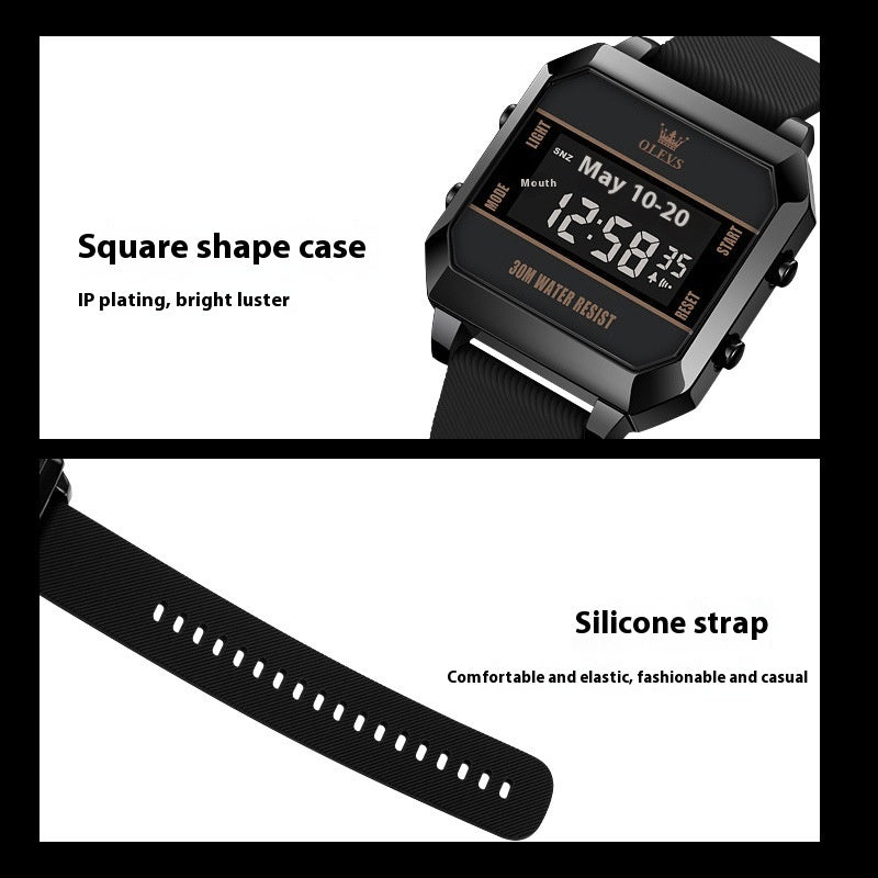 Electronic Watch Multifunctional Children Men's Watch Dujana147