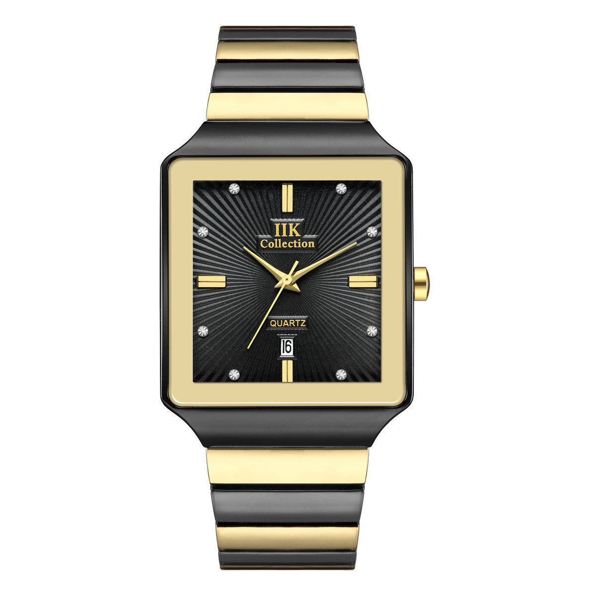 Square Waterproof Couple Watch Calendar Dujana147