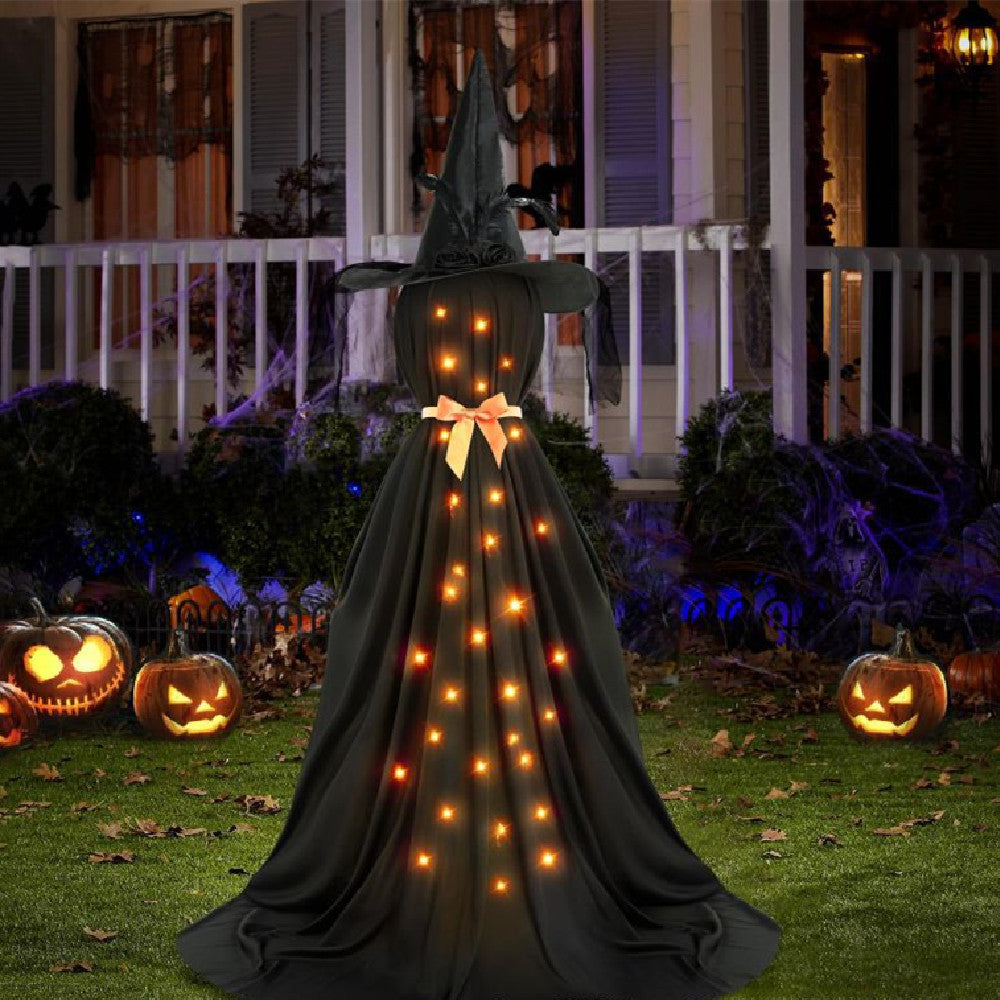 LED Luminous Black Ghost With Bowknot Decoration Dujana147